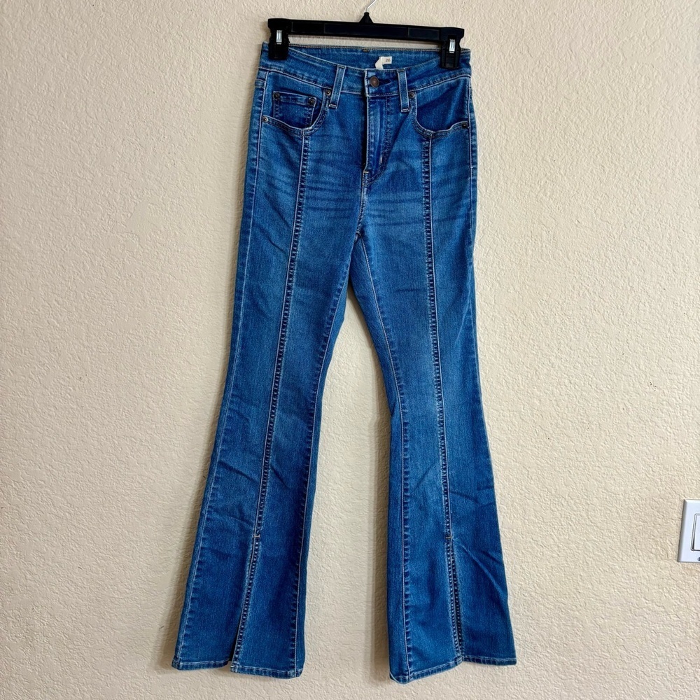 Levi's 726 Blue Flare Jeans Size 26 - Picture 2 of 13